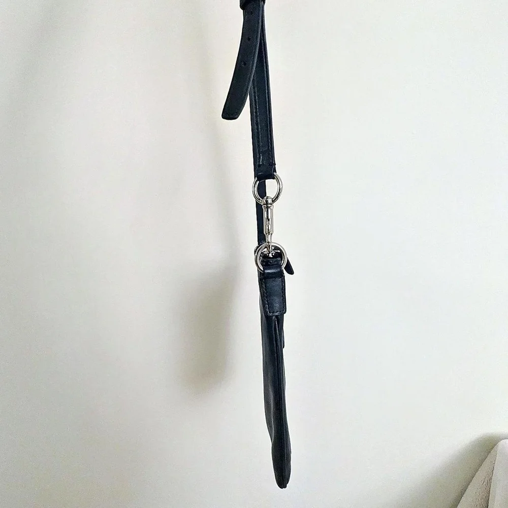 Coach Black Leather Crossbody Bag